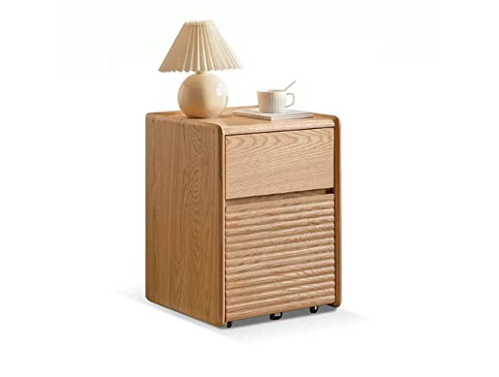 YCCHAH Bett mit Stauraum Home Schlafzimmer Nachttisch Beweglich mit Rollen Kleines Apartment Einfacher Aufbewahrungsschrank Desktop