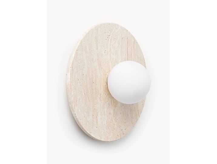 Wand- en plafondlamp Cehlani van travertijn
