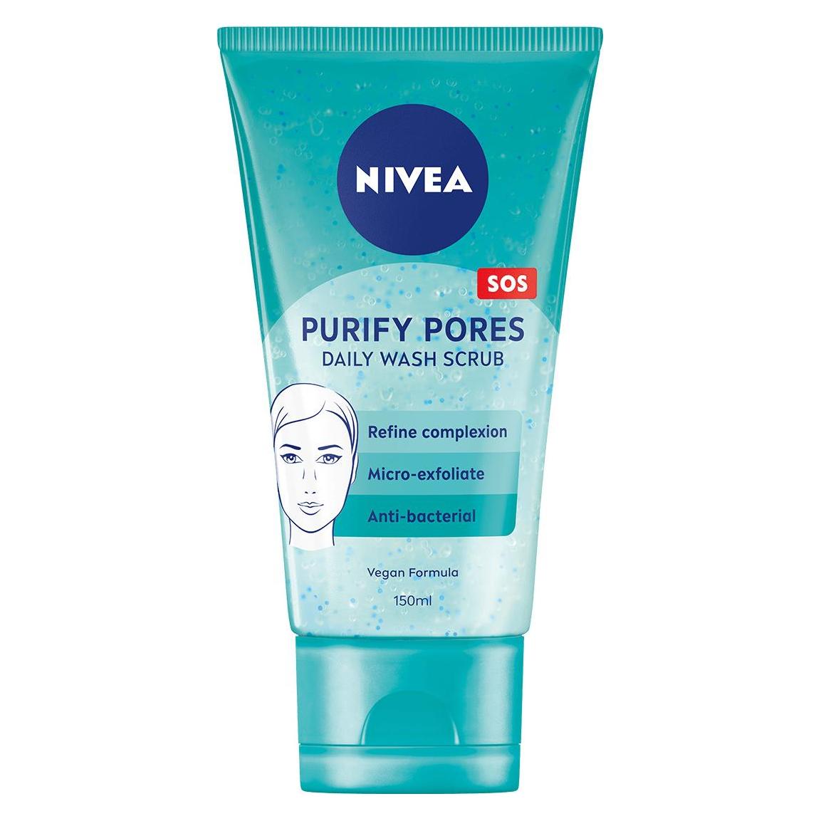 Nivea Pore Purifying Refining Daily Wash oczyszczający żel do twarzy 150ml (Reinigungsgel, 150 ml) (4005900811073)