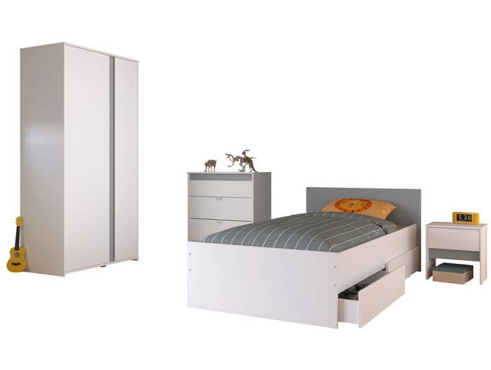 Parisot Kinderzimmer Pirouette 22 weiß / grau / rosa