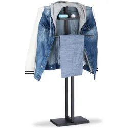 Relaxdays, Garderobe + Kleiderstange, Stummer Diener