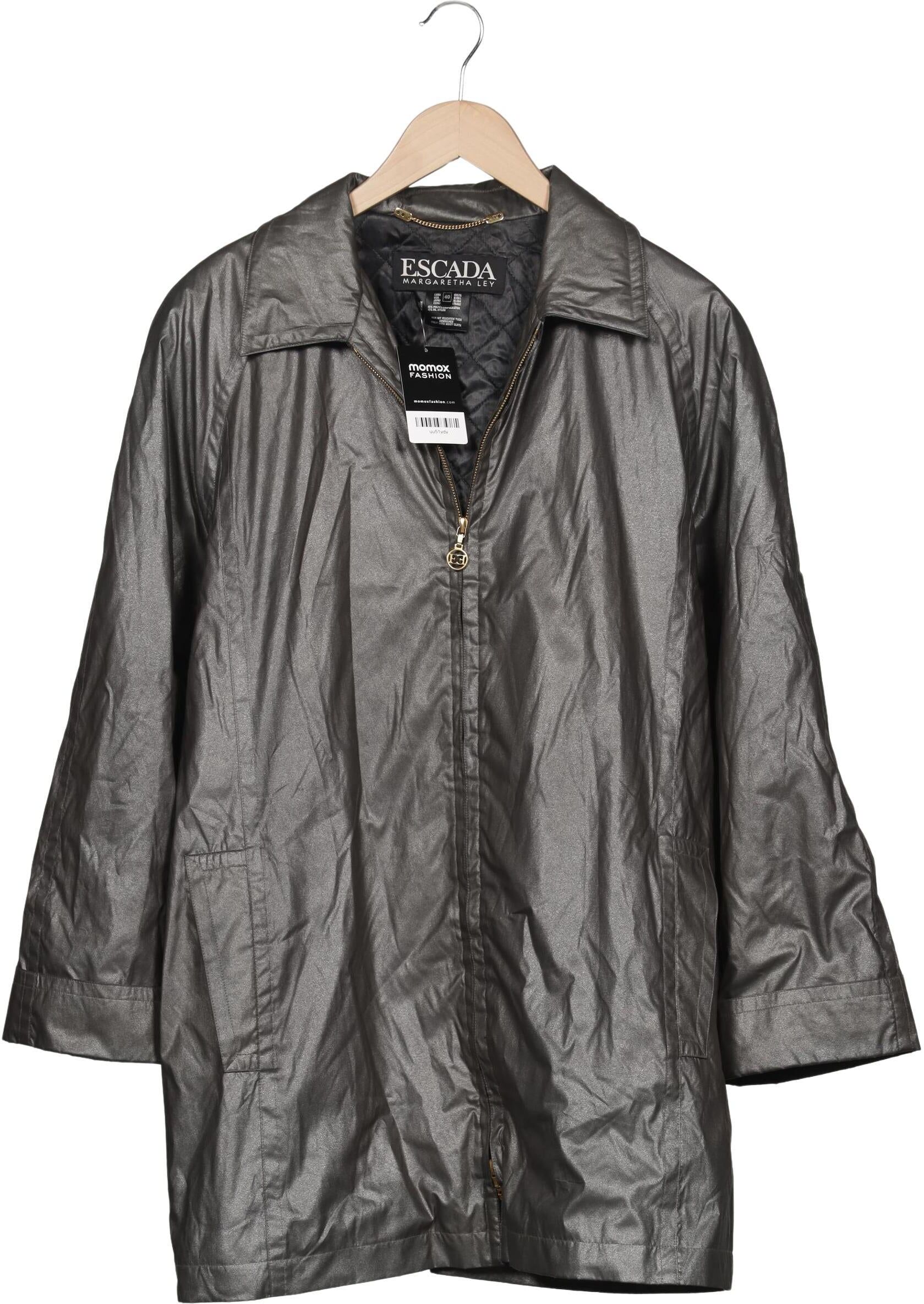 Escada Damen Mantel, Grau, Gr. EU 40, Synthetik - Second Hand