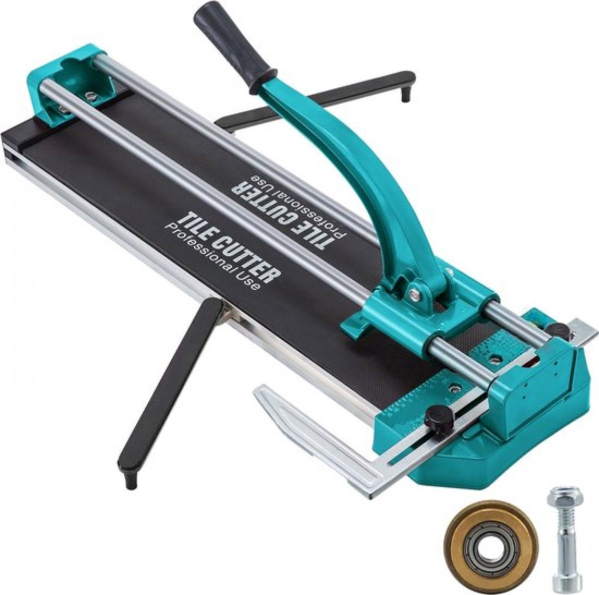 Professionele handmatige tegelsnijder voor precisiewerk, 800 mm, blauw/turquoise/zwart