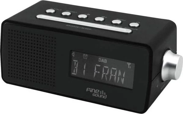 soundmaster FineSound FS1 Radiowecker schwarz, silber