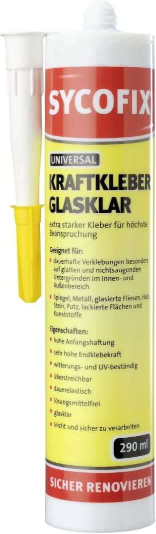 sieder SYCOFIX Universal Kraftkleber glasklar, 290 ml