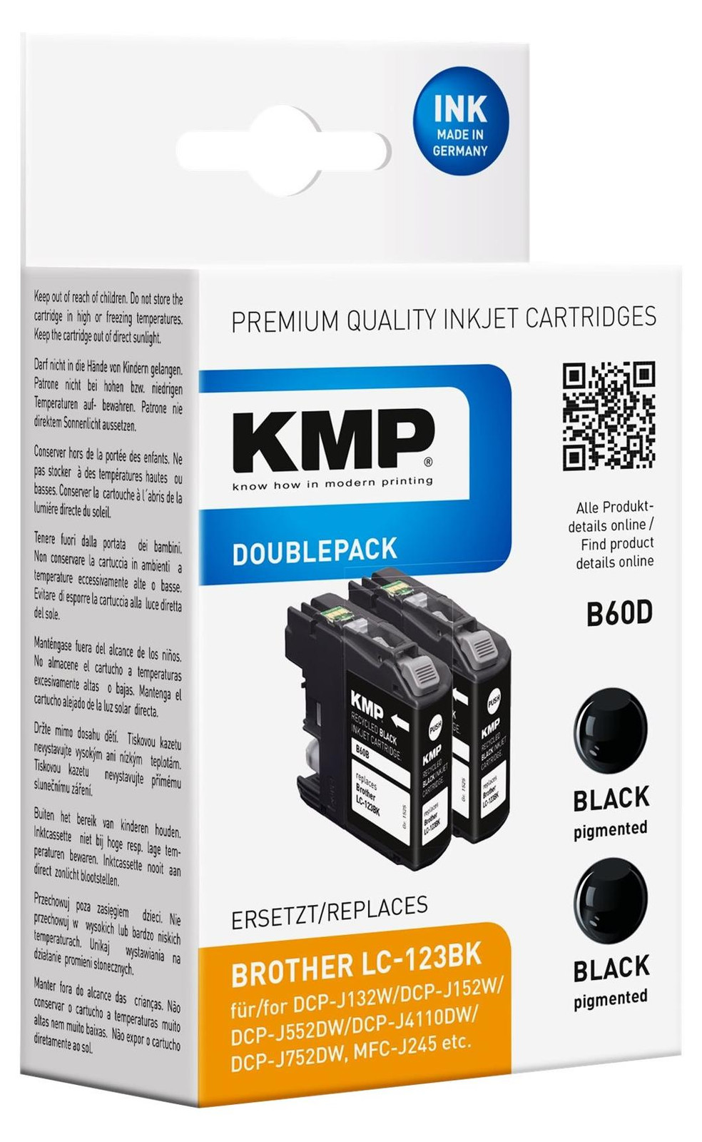 KMP Patroon voor Brother DCP-J132W, DCP-J152W en DCP-J552DW