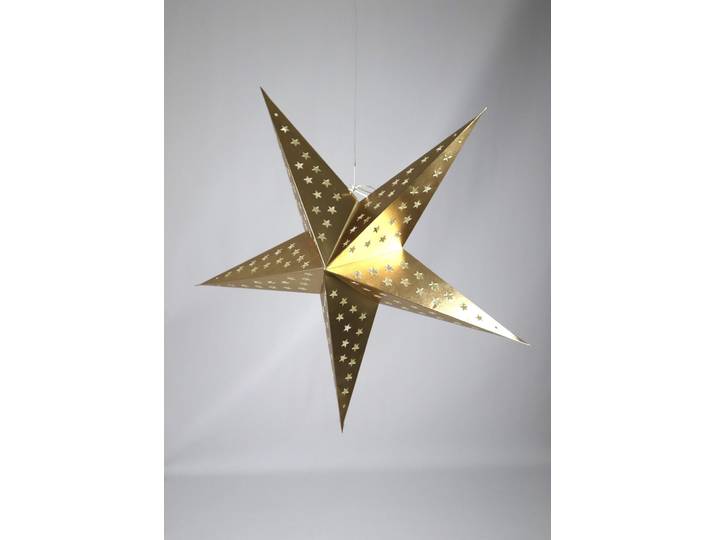 Dekostern AM DESIGN aus Papier , gold, B:45cm H:13cm, Papier, Dekosterne, Dekostern, 3er Set, BxH: 45x13 cm
