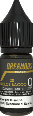 Dreamods Dolce Bacco 20 Almost Ready Liquido Pronto 10ml Tabacco Vaniglia