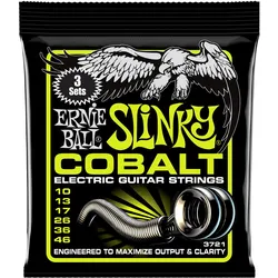 Ernie Ball Saitensatz, Slinky Cobalt 3er Pack, Regular 10-46 (E-Gitarre, 0.05"), Saiten