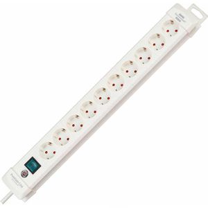 Brennenstuhl Steckdosenleiste Premium-Line, 3m, 10-fach in weiß mit Schalter