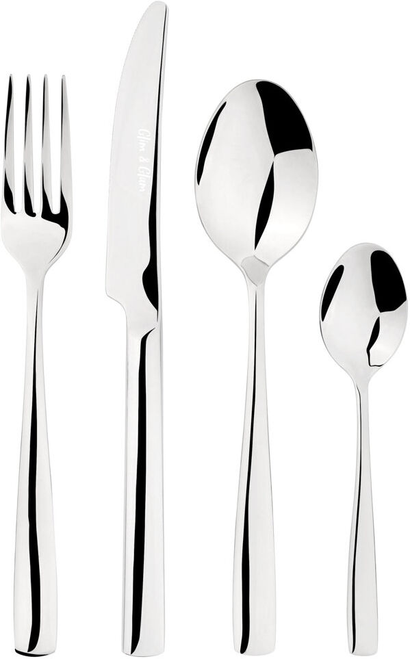 Latitude Run Angelenia 32 Piece Stainless Steel Cutlery Set , Service for 8 Silver 32