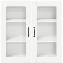 vidaXL, Regal, Xatarar (1x Wandschrank aus Glas (2 Türen)) (31 x 80 x 80 cm)