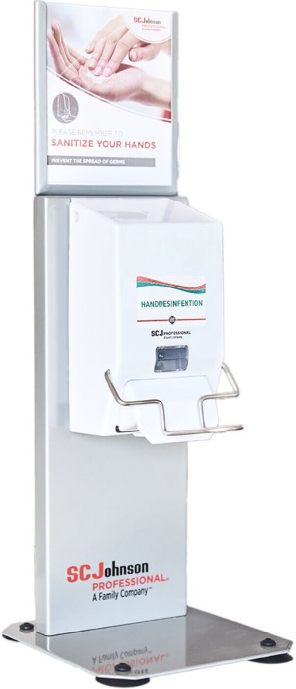 Stoko Theken-Spenderstation Silber, für 1 l Kartusche manuellen o. TouchFREE ; SC Johnson Professional (CTDSPSTAND)