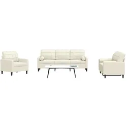 vidaXL, Sofa + Bettsofa, Danielle (Mit Zierkissen) (Polstergruppe)