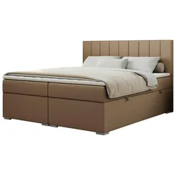 Boxbett mit Bettkasten  ¦ braun ¦ Maße (cm): B: 180 H: 118