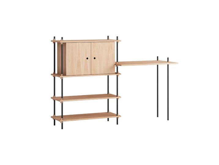 MOEBE Moebe shelving system s.115.2.D Chêne-noir