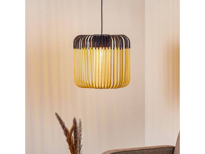 Bamboo Pendelleuchte M Black - Forestier Bamboo Light M - Wohnzimmer - Design - Bambus - Einflammig