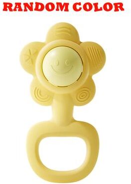 Tiny Tots Teens Trends Hand Bell Toy For Kids, Sunflower Design, Cultivates Hand Holding Ability, Random Color, Suitable For Boys And Girls yellow