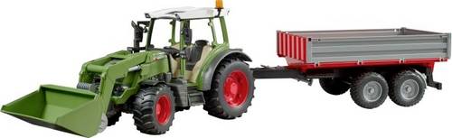 Bruder Landwirtschafts Modell Fendt Vario 211 mit Bordwandanhänger Fertigmodell Landwirtschafts Modell