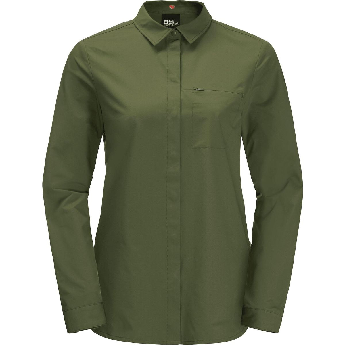 Jack Wolfskin Light Wander LS Shirt W greenwood (4129) XS 1403891_4129_001