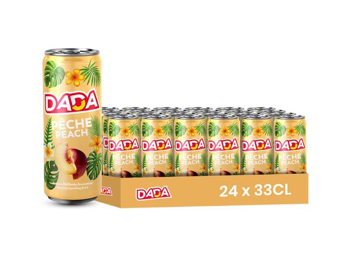 DADA boisson gazeuse pêche 24 x 33 cl