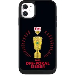 Nivocase Handyhülle für Apple iPhone 11 Hülle NIVOpure Case Schwarz Offizielles Lizenzprodukt Pokal VfB (Apple iPhone 11), Smartphone Hülle, Schwarz