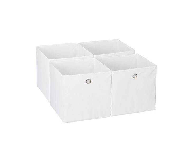 Relaxdays Lot de 4 bacs de rangement