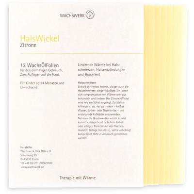 Halswickel Zitrone 12 St Folie