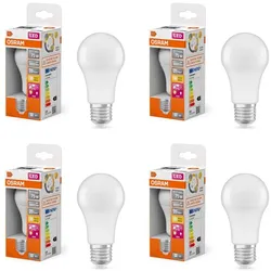 4er Set Osram  E27 LED mit Automatikfunktion Dämmerung & Bewegung 10W wie 75W warmweiß