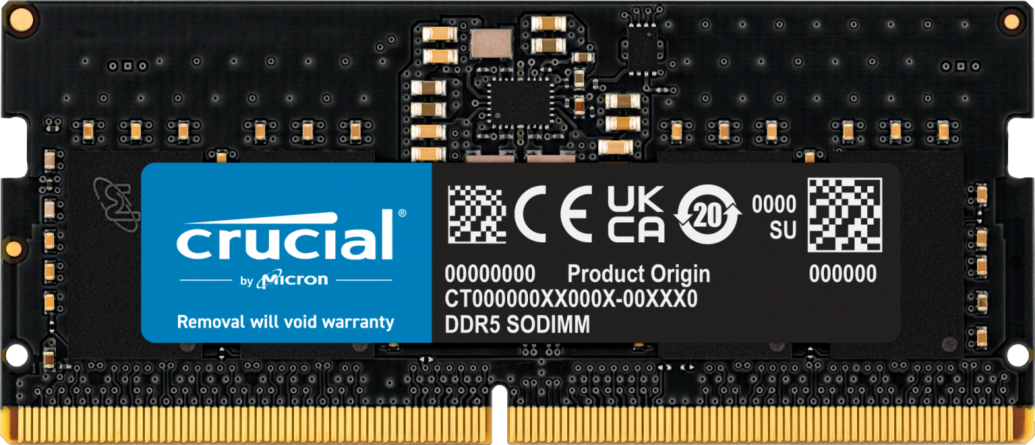 8GB (1x8GB) Crucial DDR5-5600 CL 46 SO-DIMM RAM Notebook Speicher CT8G56C46S5