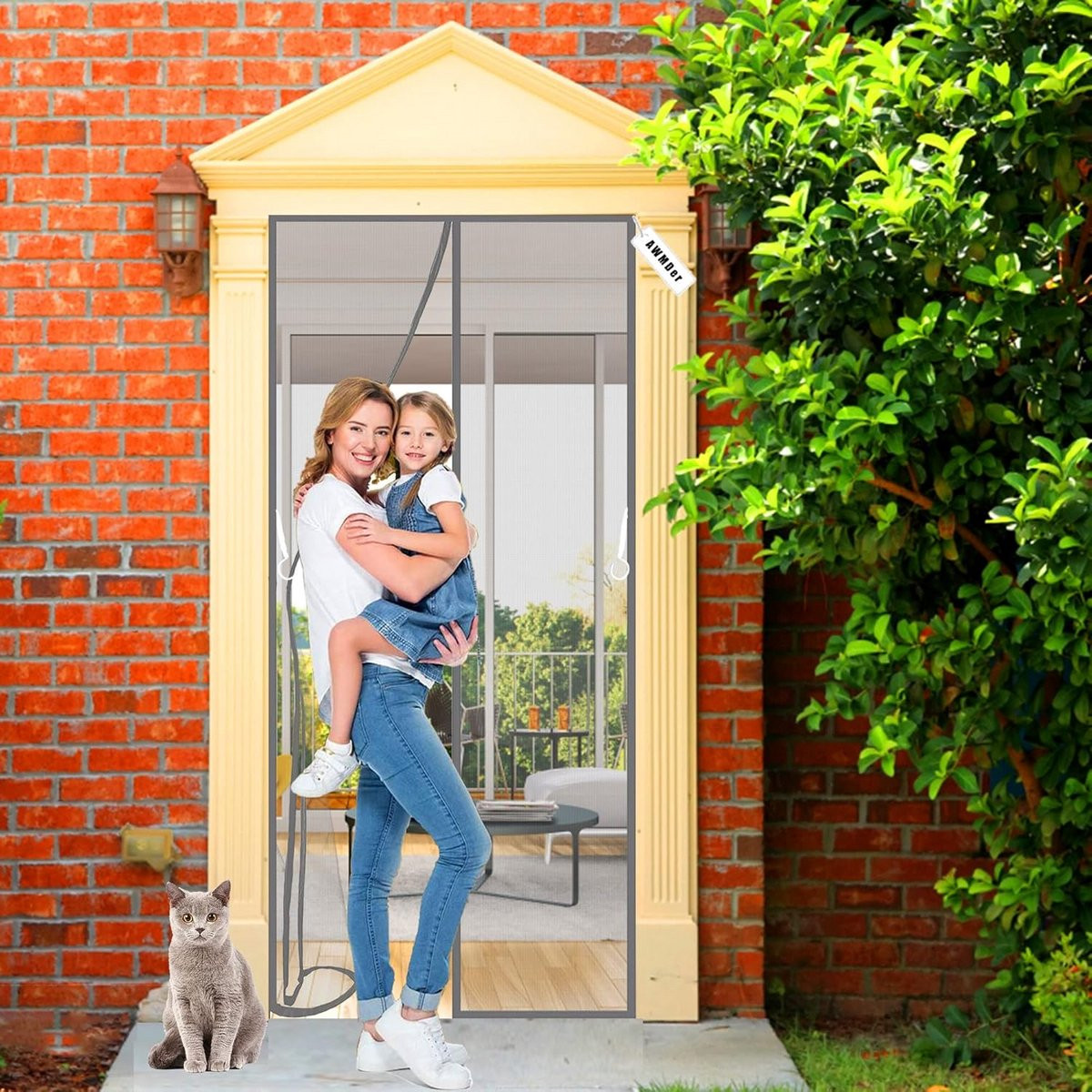 Magnetisch Hor Gordijn voor Deuren - Zelfsluitend Vliegengordijn - Breedte: 70 cm, Hoogte: 230 cm