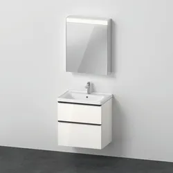 Duravit D-Neo Möbel-Set DE0115L2222 650mm, Anschlag links, Weiß Hochglanz