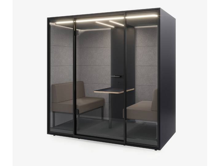Meetingbox Quattro Anthrazit Anthrazit Hellgrau Kaffee Standard Schwarz