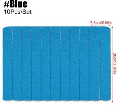 Inspired Living Precut Kinesiology Tape 10 Pack Waterproof Athletic Sports Tape For Muscle And Joint Support blue 7.5cm 10pcs