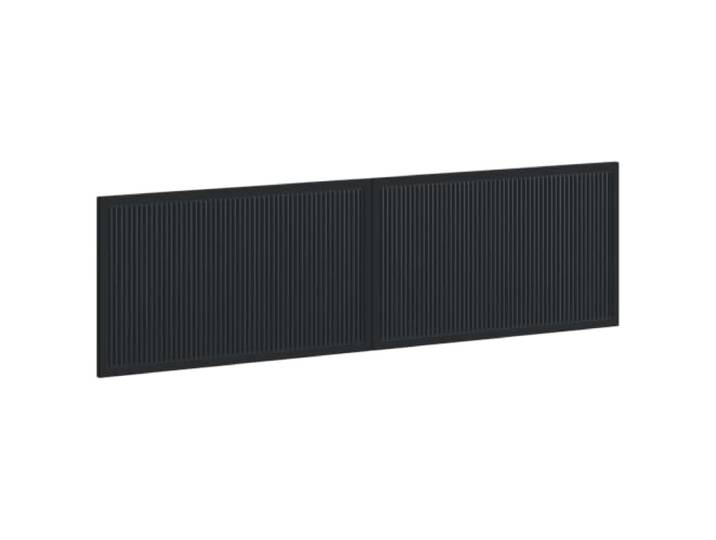 GHVBNMF Wandmontiertes Kopfteil Schwarz 180x50cm Holzwerkstoff Platzsparende Wandbett-Rückenlehne mit praktischen Ablagefächern für Bücher und Utensilien im modernen Schlafzimmer.