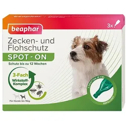 Beaphar Dog Spot On** für kleine Hunde bis 15 kg 3 ml