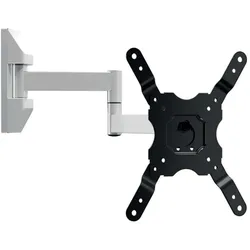 Vivanco TV Wandhalter, Full Motion, VESA 200, 25 kg (Wand, 25 kg), TV Wandhalterung, Schwarz, Weiss