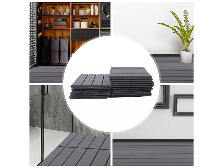 22 x carrelage pour terrasse, balcons, ponts, patios, chaussons, carrelage imbriqué pour la décoration de jardin intérieur et extérieur