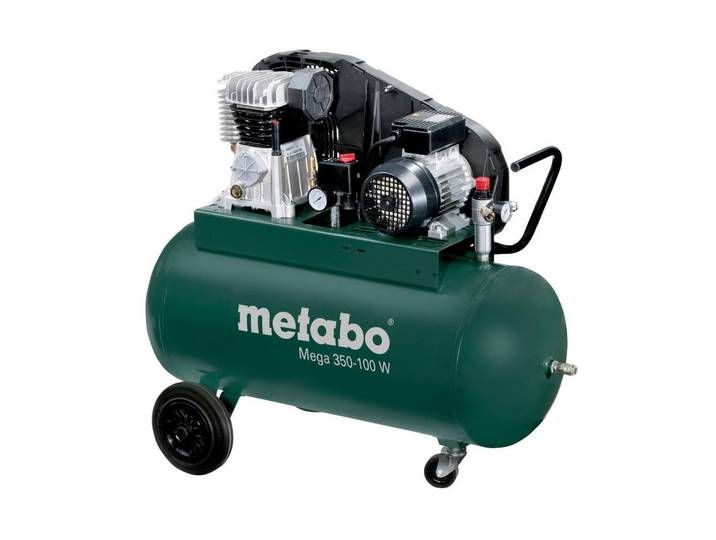 Kompressor METABO MEGA 350-100 W , grün, Kompressoren, Kompressor