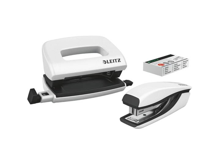 Locher & Heftgerät Leitz WOW perlweiss - Locher