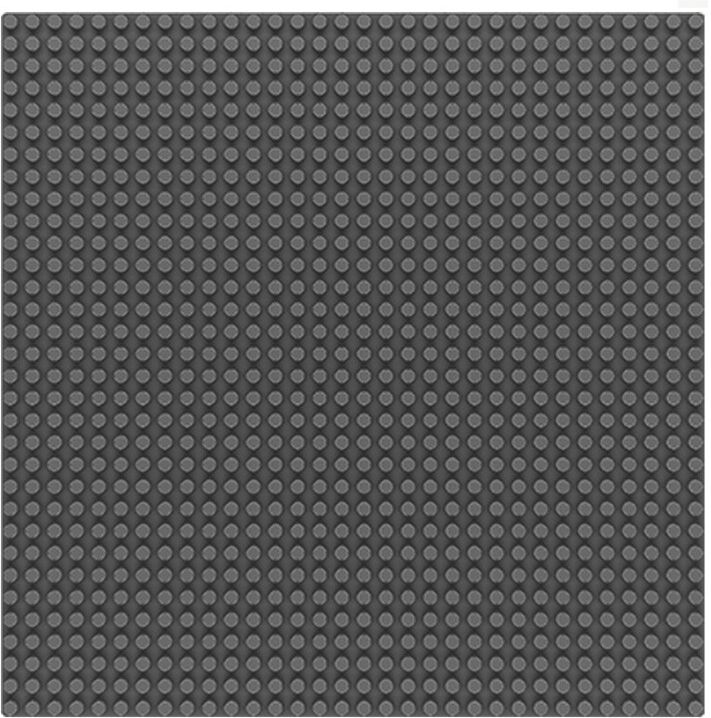 Plaque de base gris 25,6 x 25,6 cm - Sluban