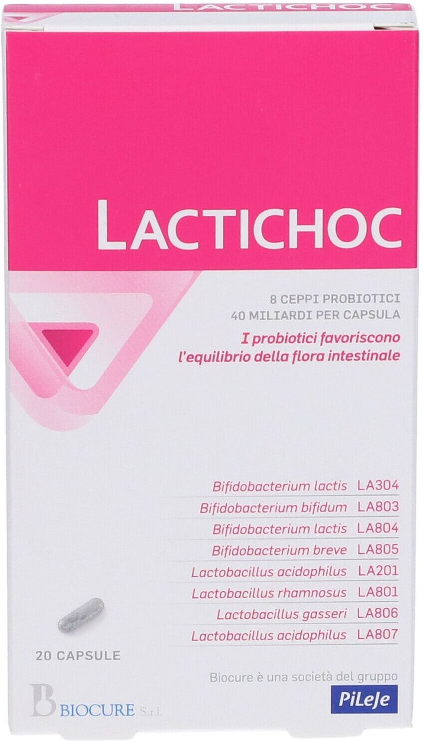 BIOCURE Srl Lactichoc, 20 Capsule