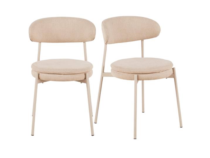 2er Set Esszimmerstühle, beige