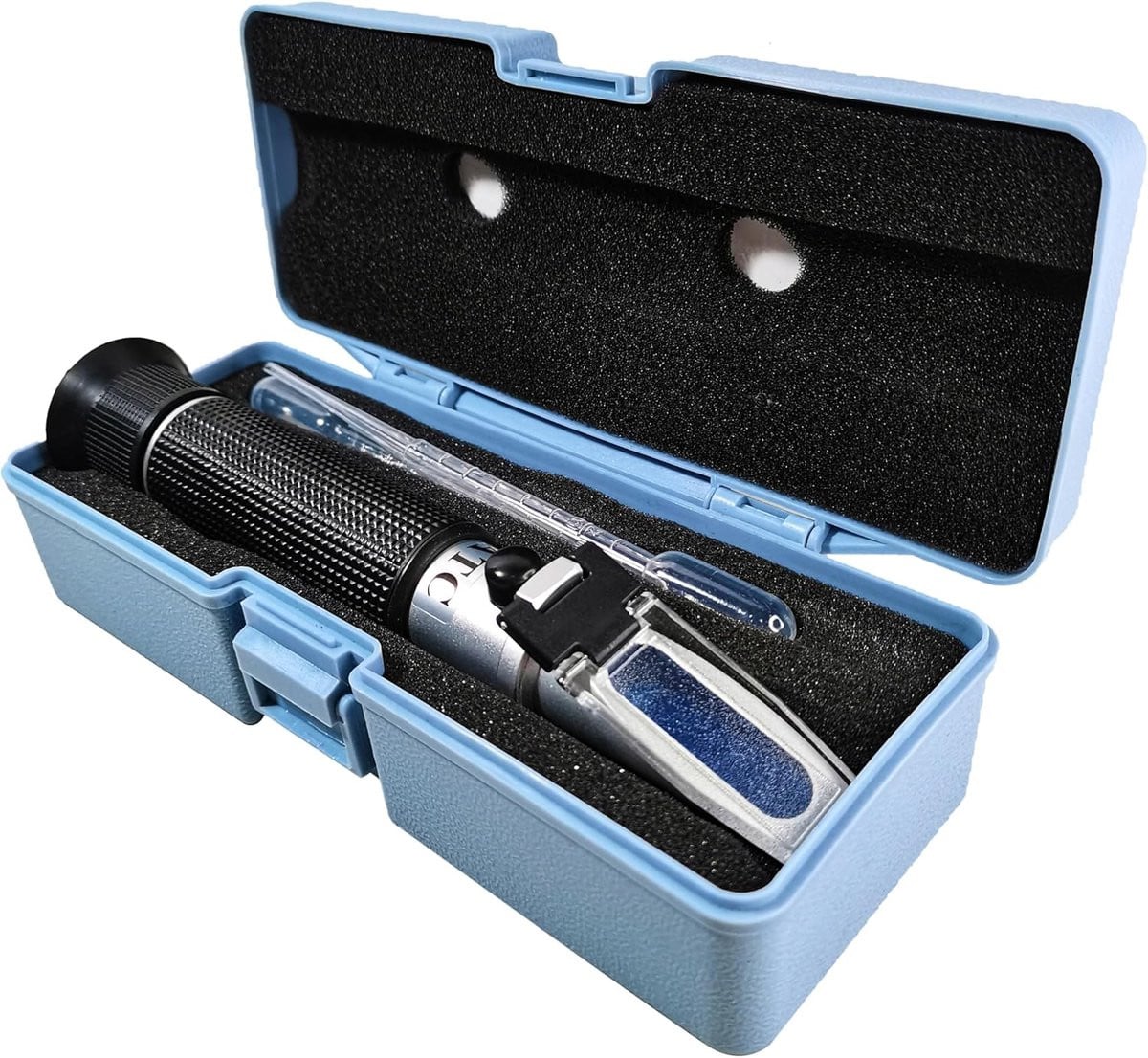 Refractometer voor het meten van Brix (0-32%) en soortelijk gewicht (1.000-1.120) voor thuisbrouwen