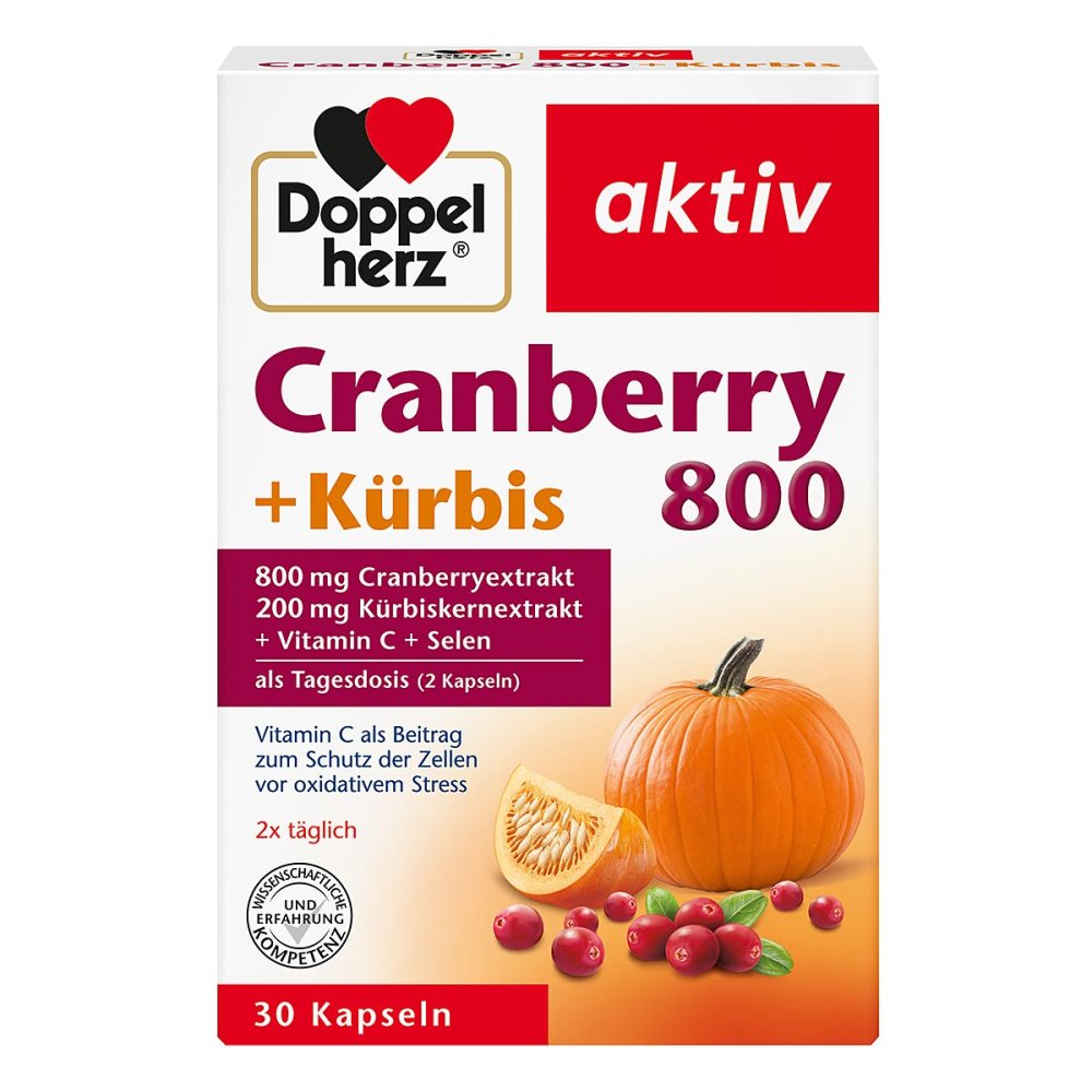Queisser Pharma GmbH & Co. KG Doppelherz Cranberry + Kürbis Kapseln 06445453