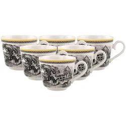 KAFFEE- / TEETASSEN Audun Ferme bunt 150 ml 6er Set