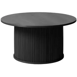 Couchtisch Nola Ø 90 cm Holz Schwarz