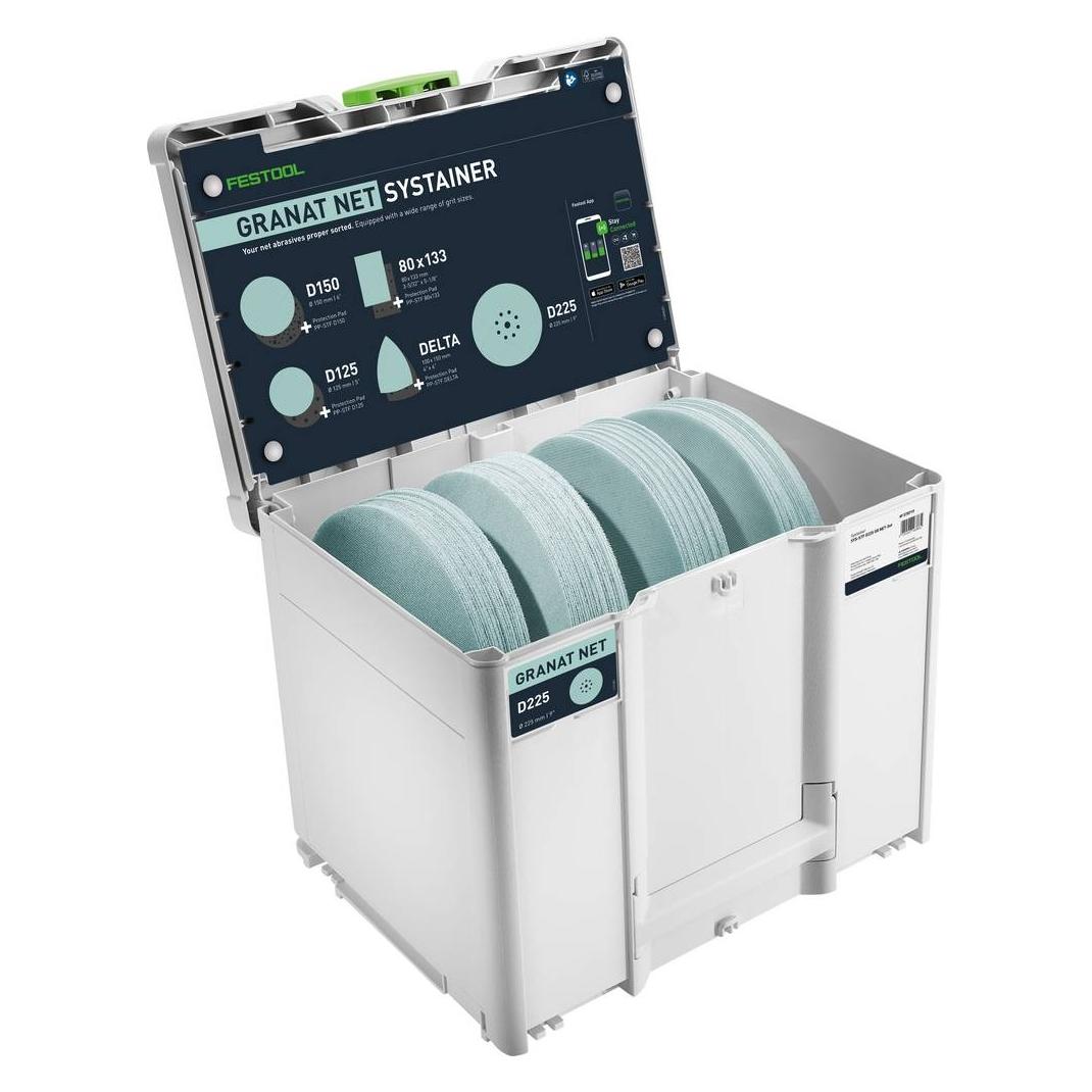 Festool Schleifmittel-Systainer³ D225 GR NET SYS (P 240 fine, P 80+) (578719)