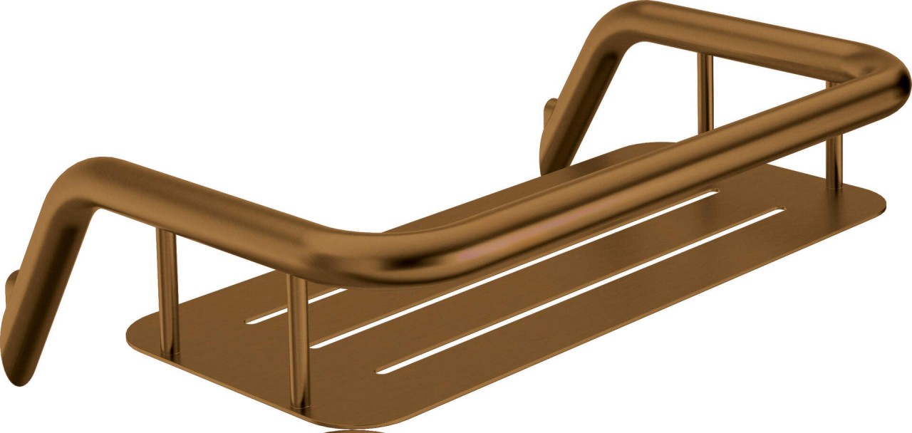 Neuesbad Serie 600 Dusche Korb, Bronze gebürstet NB1DEADIC5511