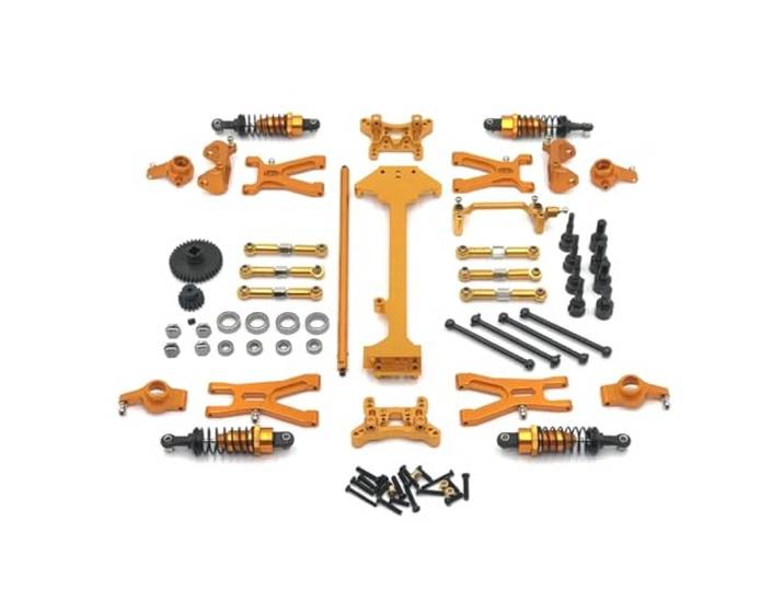 Differential für Auto Passend für WLtoys 1/18 A959 A949 A969 A979 K929 Metallschwingen-Lenkbechergestänge-Stoßdämpfer-Kit(B)